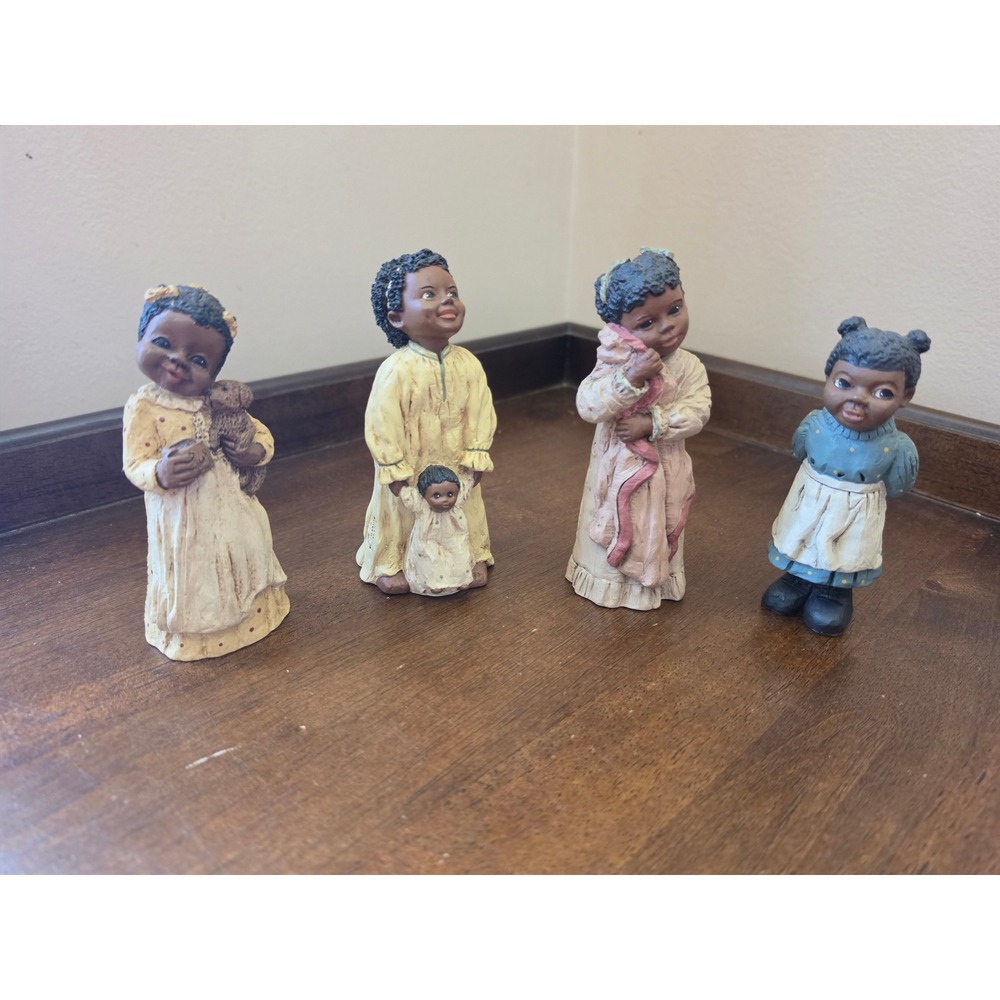 Lot of 4 Vintage All Gods Children Figurines Martha Holcombe Miss Martha
